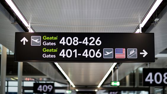 hava alanı yönlendirme tabelası (gate)